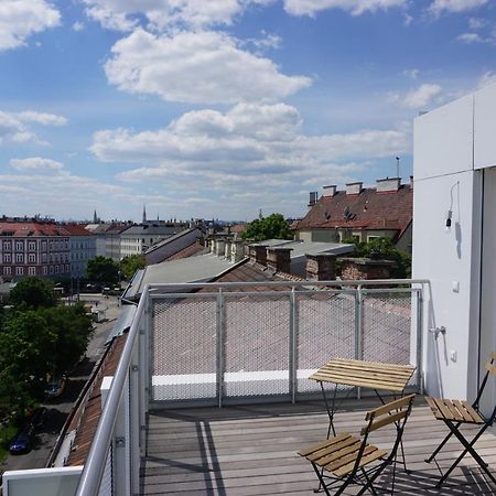 Ferienwohnung Augartenblick Penthauscombo 15/16 - Blick zum Riesenrad Wien Exterior foto
