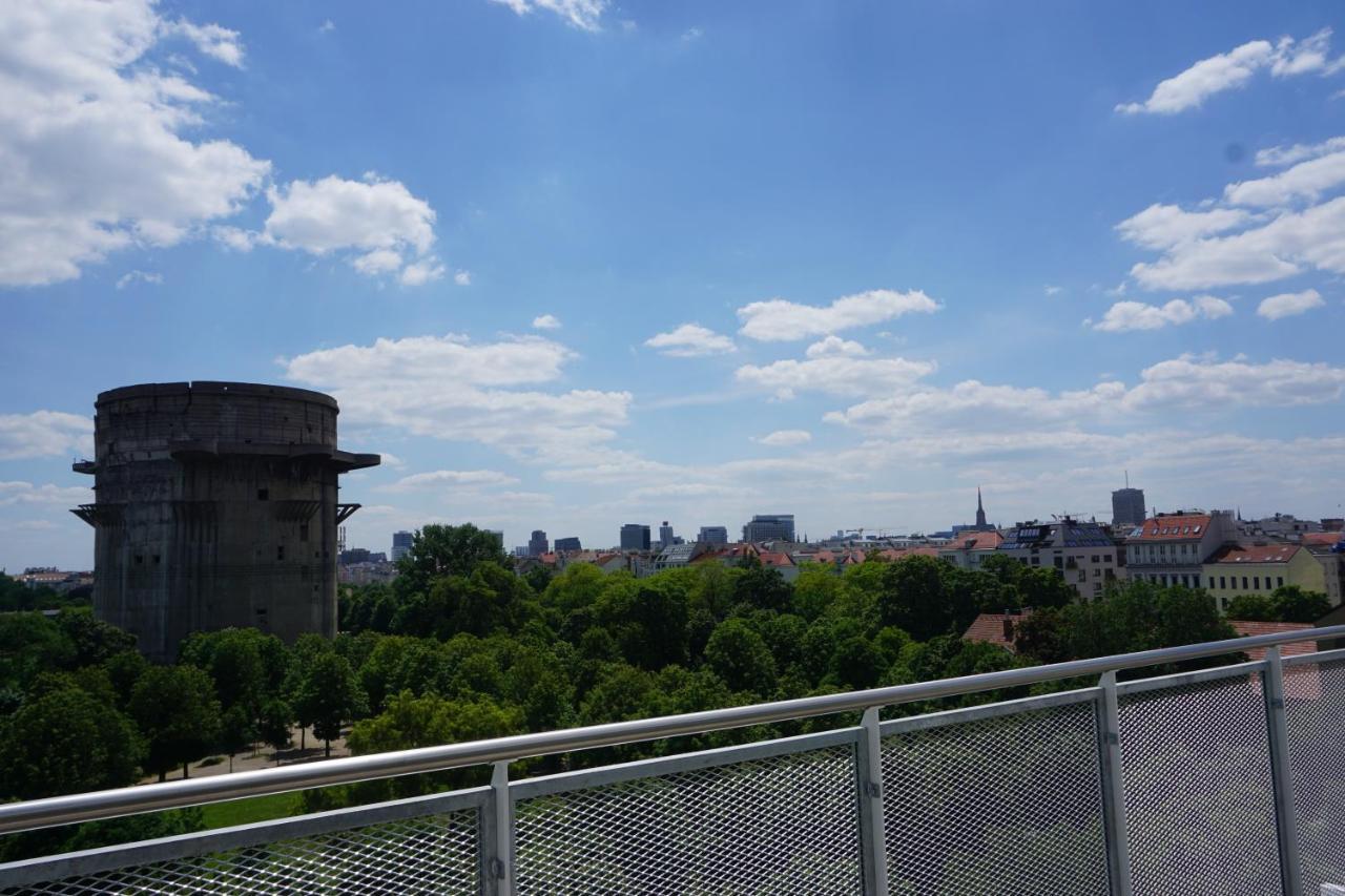 Ferienwohnung Augartenblick Penthauscombo 15/16 - Blick zum Riesenrad Wien Exterior foto