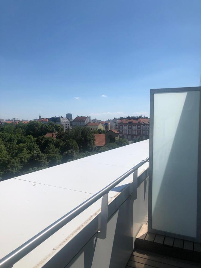 Ferienwohnung Augartenblick Penthauscombo 15/16 - Blick zum Riesenrad Wien Exterior foto